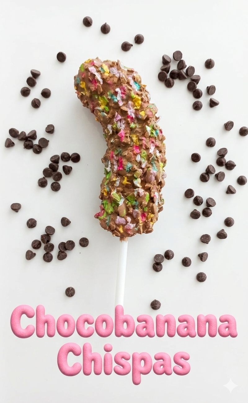 Choco banana chispas