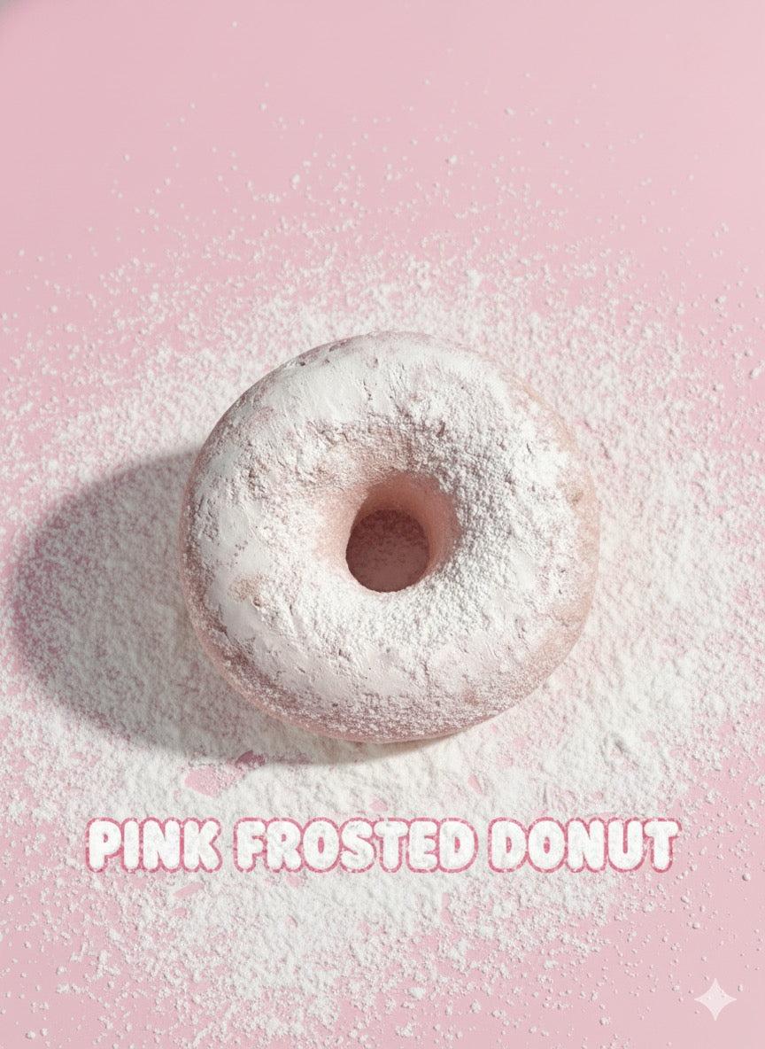 Pink Magnolia frosted Donut